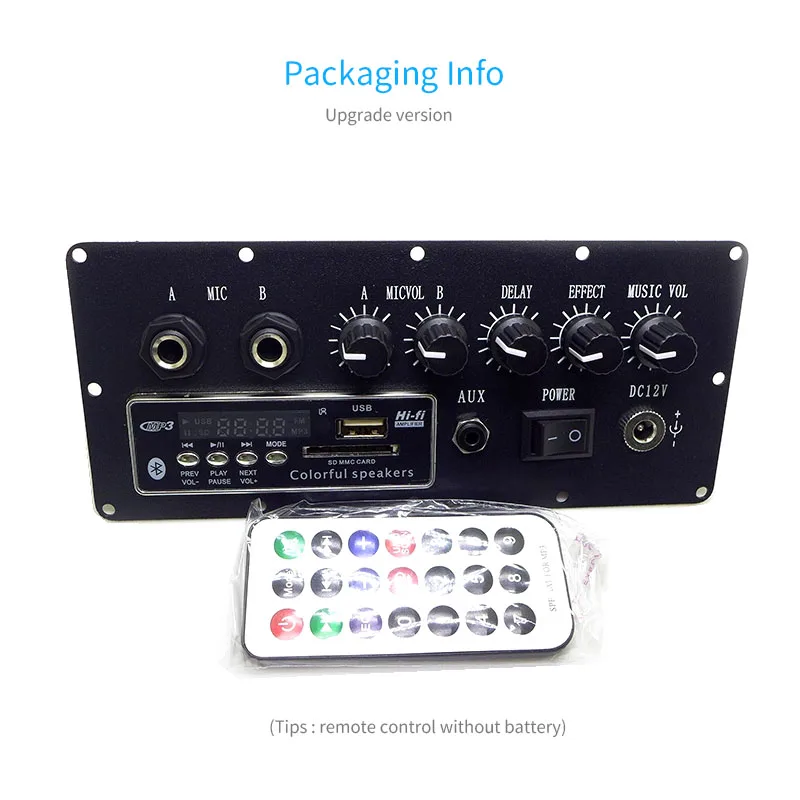 PT2399 Reverb Board Karaoke Microphone Preamplifier Multifunction Reverberation Echo With Bluetooth TF USB SD For Home KTV Audio