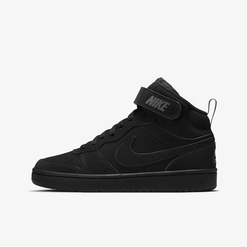 

Nike Velcro Rubber Outsole, Wear-Resistant, Lightweight Outdoor Men's Mid-Top Skate Shoes, New Model with Strong Support and Grip, Everyday Travel Sneakers, All-Black Cool Color Scheme, Mysterious Versatile Casual Sports Flat Shoes, Trendy Street Style Cw