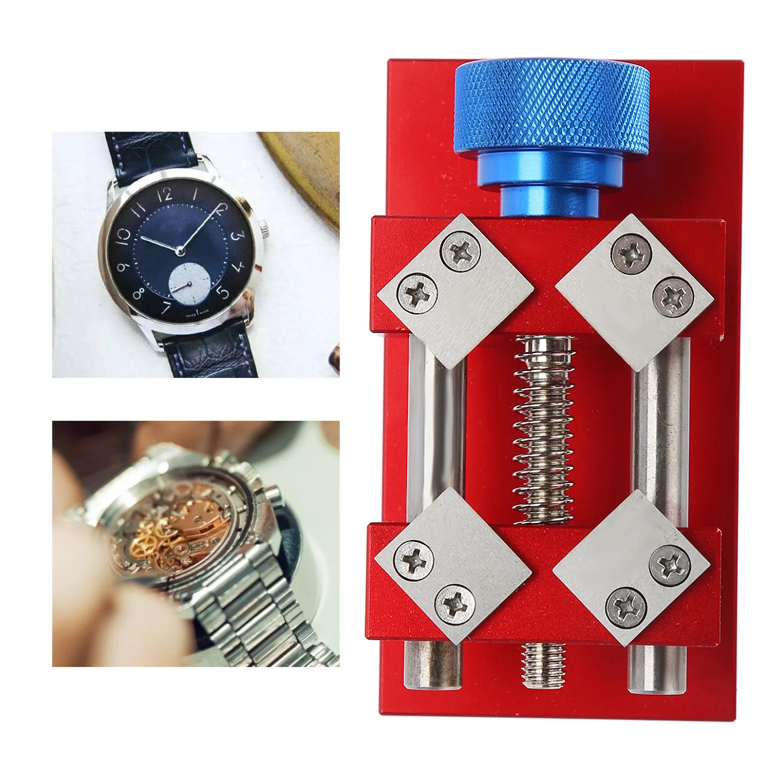 Watch repair tool ring machine Top-grade watch ring opening glass ring opening professional tool (red)