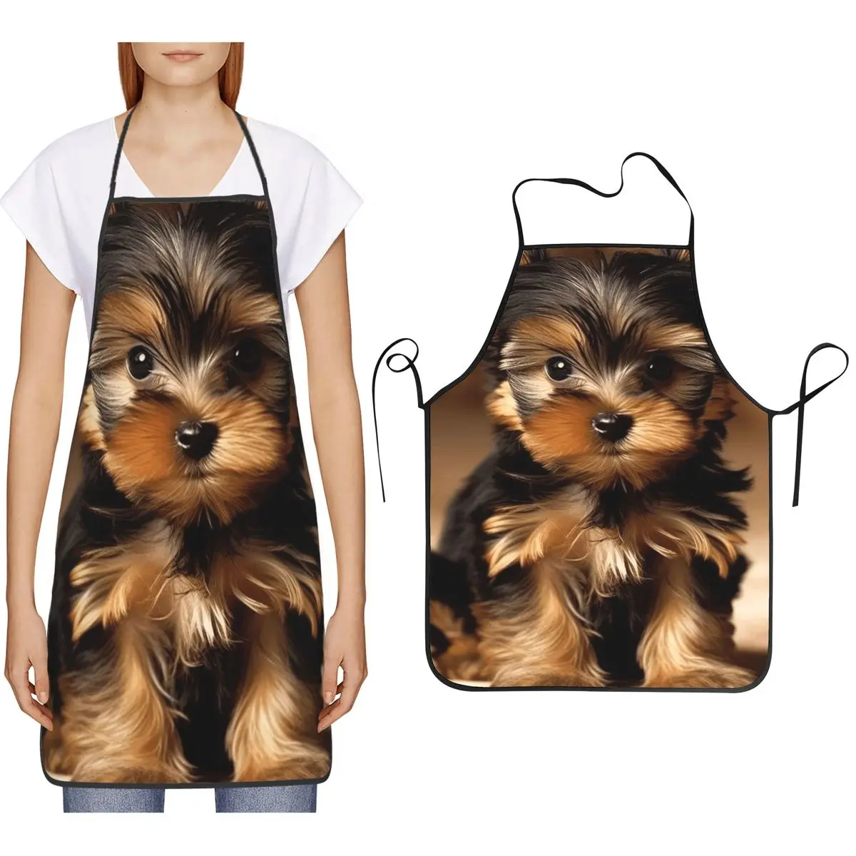 

Plalahl йоркширский терьер фартуки для собак шеф-повар кулинария выпечка столб нагрудник кухонный сарафан для уборки для женщин мужчин садоводство