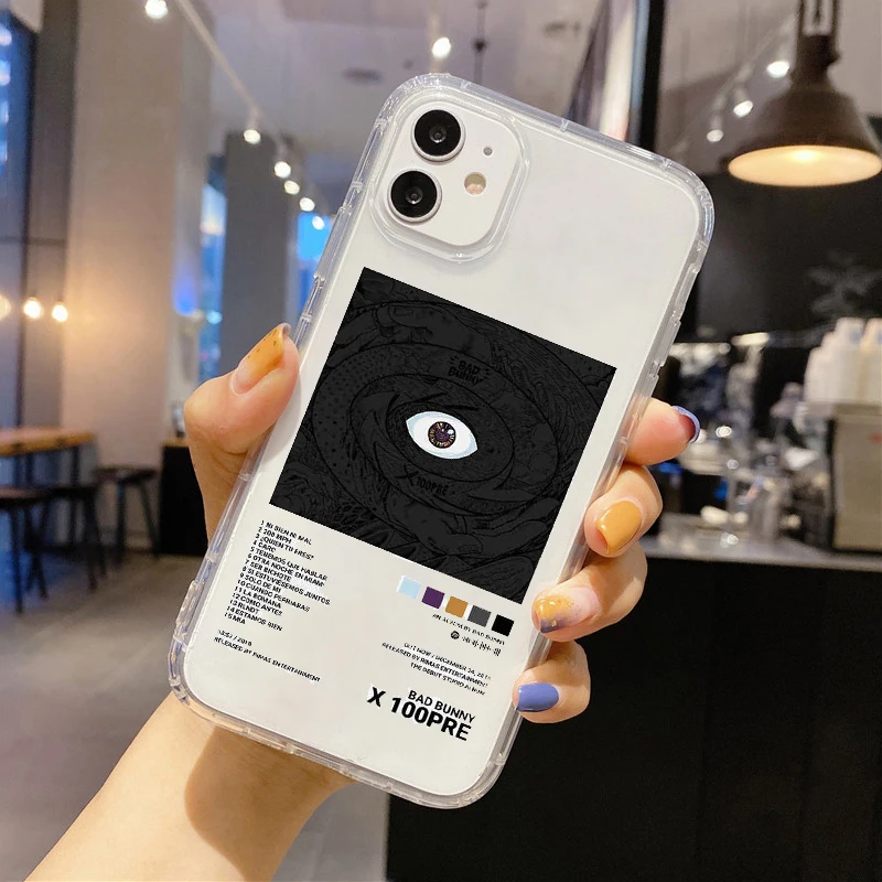 Yo Perreo Sola Bad Bunny Maluma Phone Case For iPhone 17 16 15 11 12 13 14 Pro Max Mini 7 8 Plus 17E SE Soft Transparent Cover - Detail 1