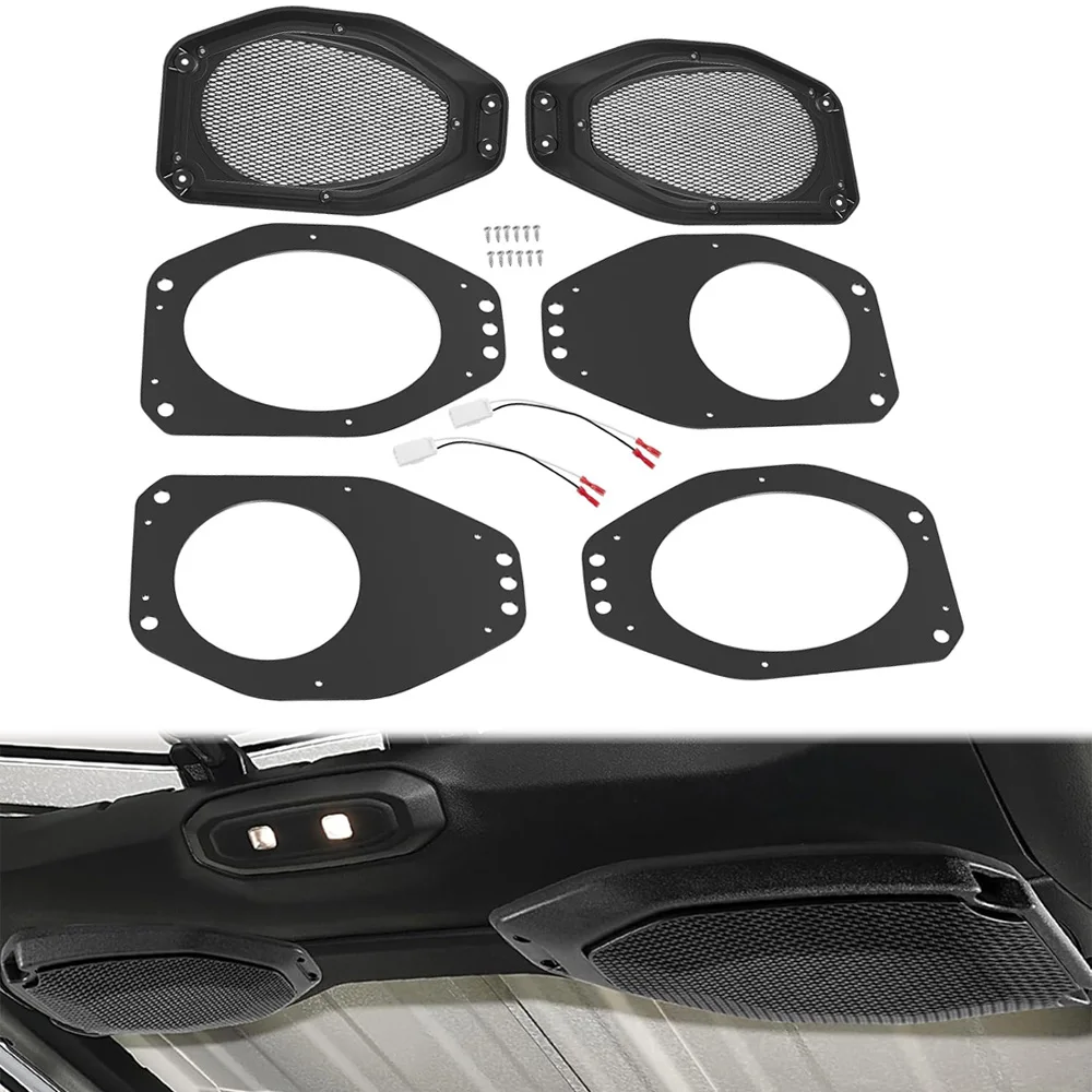adaptateurs-de-haut-parleurs-65-pouces-grilles-en-maille-pour-jeep-wrangler-jl-gladiator-jt-2018-2024-montage-arriere-direct-supports-de-montage-couvercles-anti-poussiere