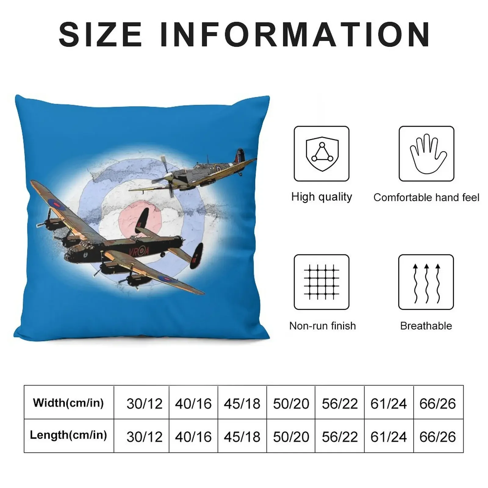 SPITFIRE AND LANCASTER aircraft Throw Pillow pillow cover christmas Cushion Covers For Living Room Cushions For Sofa pillow