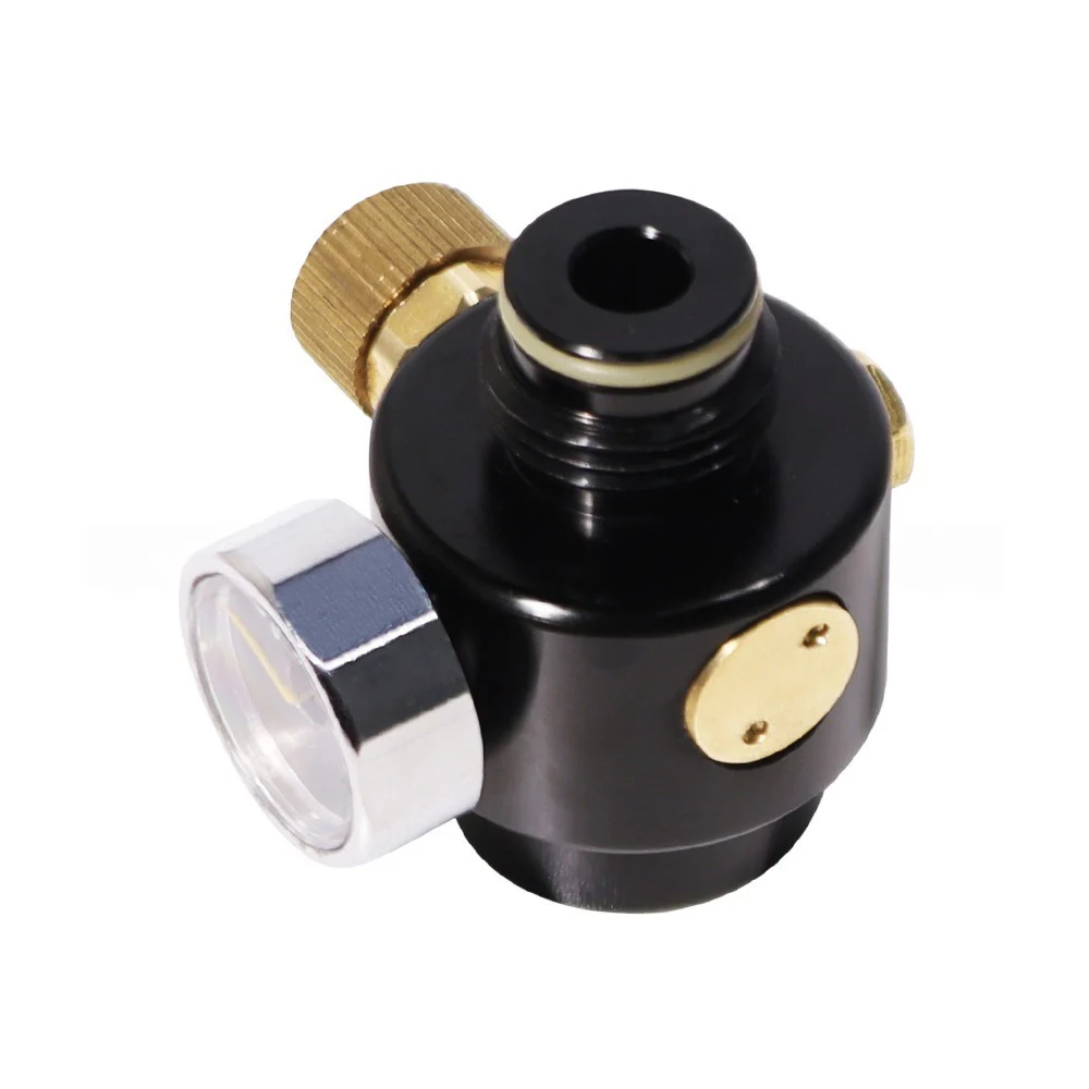 Submersible Pressure Regulator with 300 PSI Gauge G1/2-14 Thread for Aquarium Reactors Homebrew Carbonation and Research