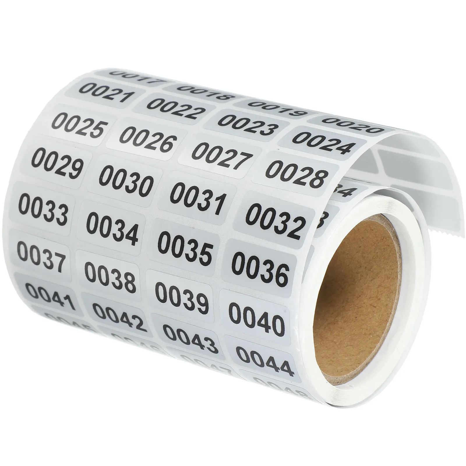 

Rectangular Number Stickers 1 Roll Easy-Peel Self-Adhesive PVC Labels for Home Office School Storage Inventory Management