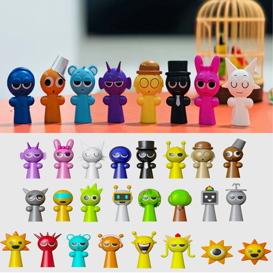 Game Sprunki Pvc Figure Toys 7-8.5cm Sprunki Incredibox Action Figures Collection Model Doll Toy for Kid Birthday Christmas Gift