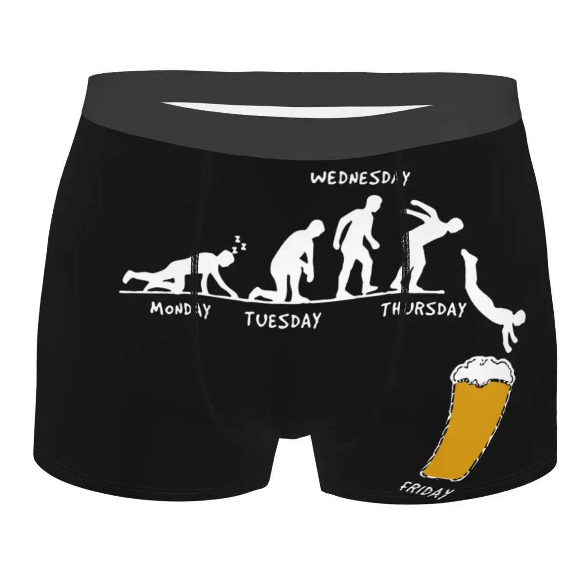 Men Boxer Shorts Panties Week Craft Beer Soft Underwear Male Funny Plus Size Underpants