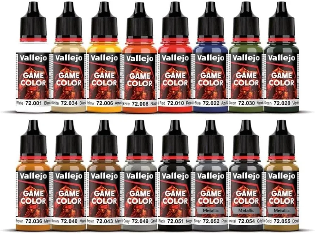 

Vallejo - Game Color Introduction Set | Starter Set for Fantasy and Wargame Figures | 16 Bottles x 18 ml (0.60 fl.oz.)