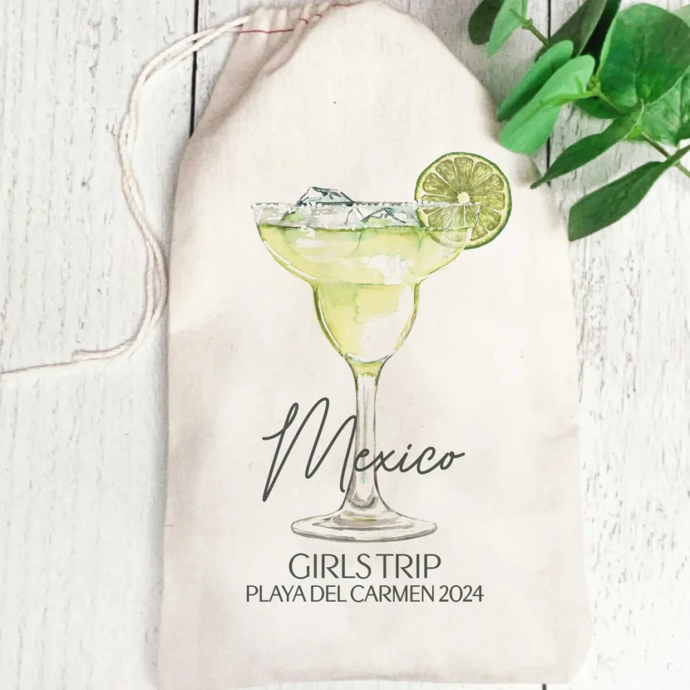 Margarita Gift Bags with Name -Fiesta Hangover Recovery Kit Bags-Mexico Birthday-Fiesta Party Favors-Bachelorette Party Gifts