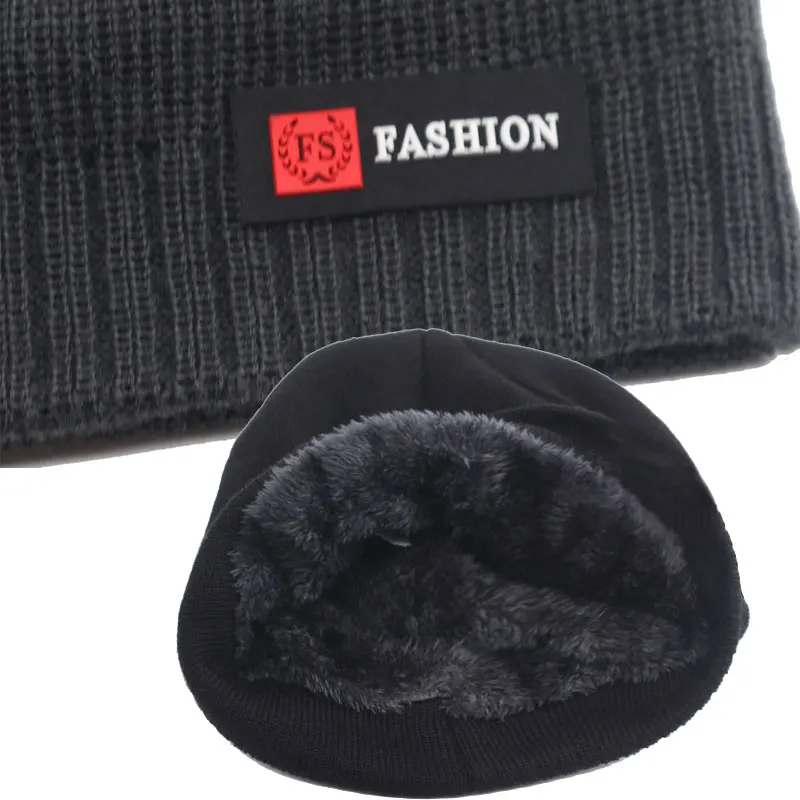 Skullies Beanies الرجال الشتاء قبعة النساء قبعات منسوجة للرجال قبعة قبعة شتوية Gorro سميكة الدافئة Brimless الفراء بونيه الرجال قبعة