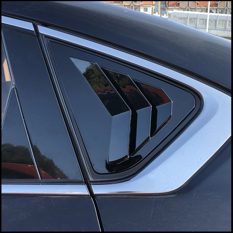 Car Styling For Nissan Altima 2013-2018 Sedan Rear Triangular Window Blind Shades Louver Vent Decorative Cover Trim Accessories