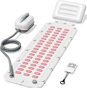 Masajeador de baño de burbujas de Spa portátil, estera de Spa impermeable de cuerpo completo para bañera, burbujas de 6 velocidades, Control remoto y antideslizante