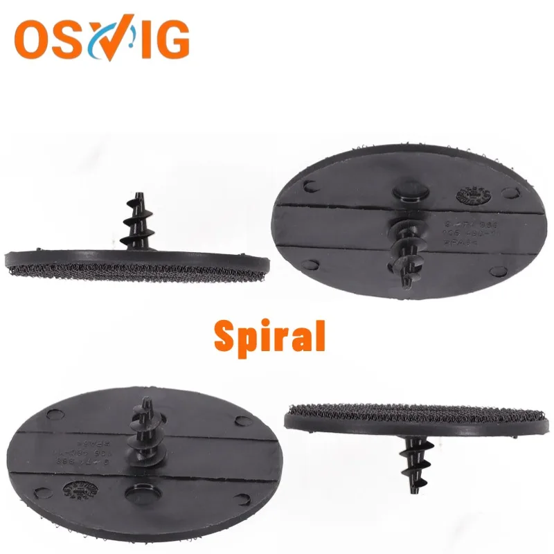 2pcs 07149166609 9171368-106480-11 Suitable for BMW Floor Mats, Car Floor Mat Clips, T-Type/Spiral Fasteners