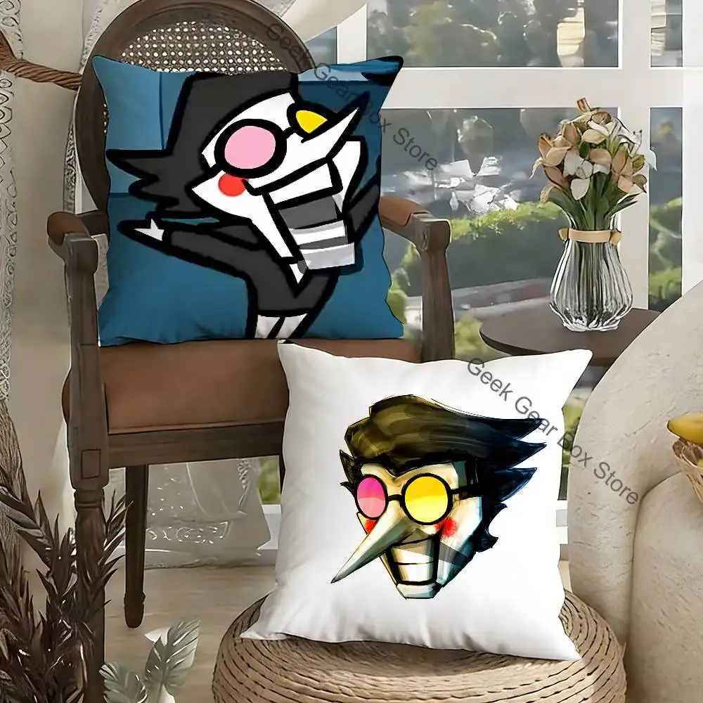 

Game D-Deltarune Spamton Anime Celebrity Merchandise All-Match Printed Pillow Case Sofa Car Office Room Decoration Protector