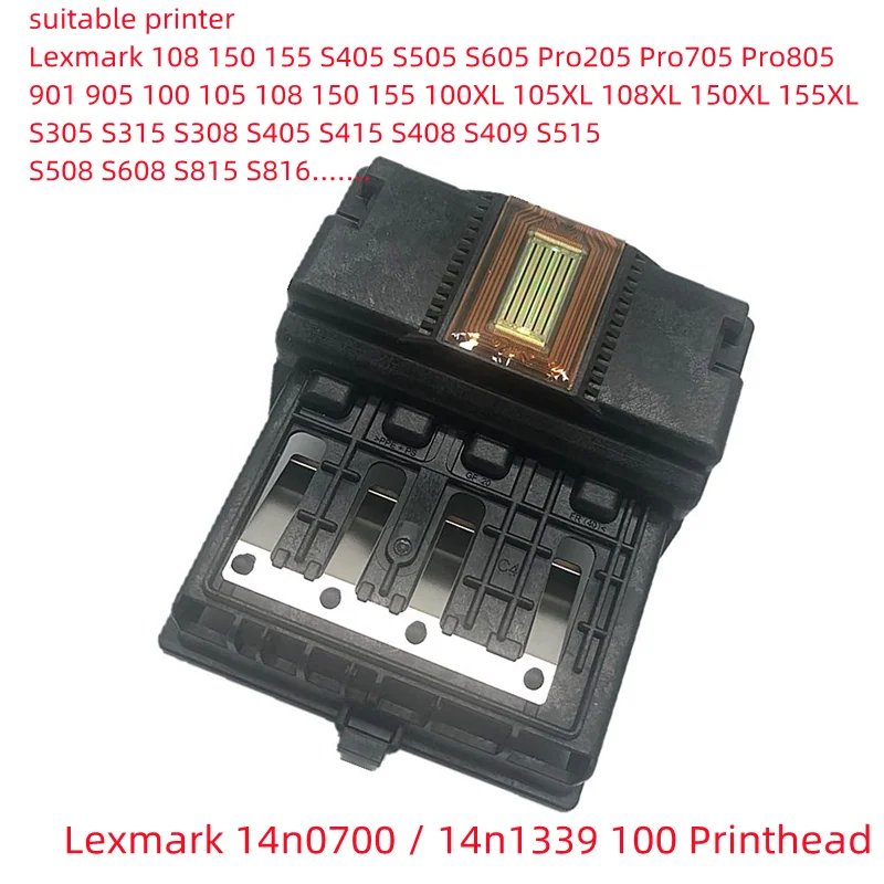 프린트 헤드 14n0700 / 14n1339 100 프린터 프린트 헤드 Lexmark 108 150 155 S405 S505 S605 Pro205 Pro705 Pro805 901 905