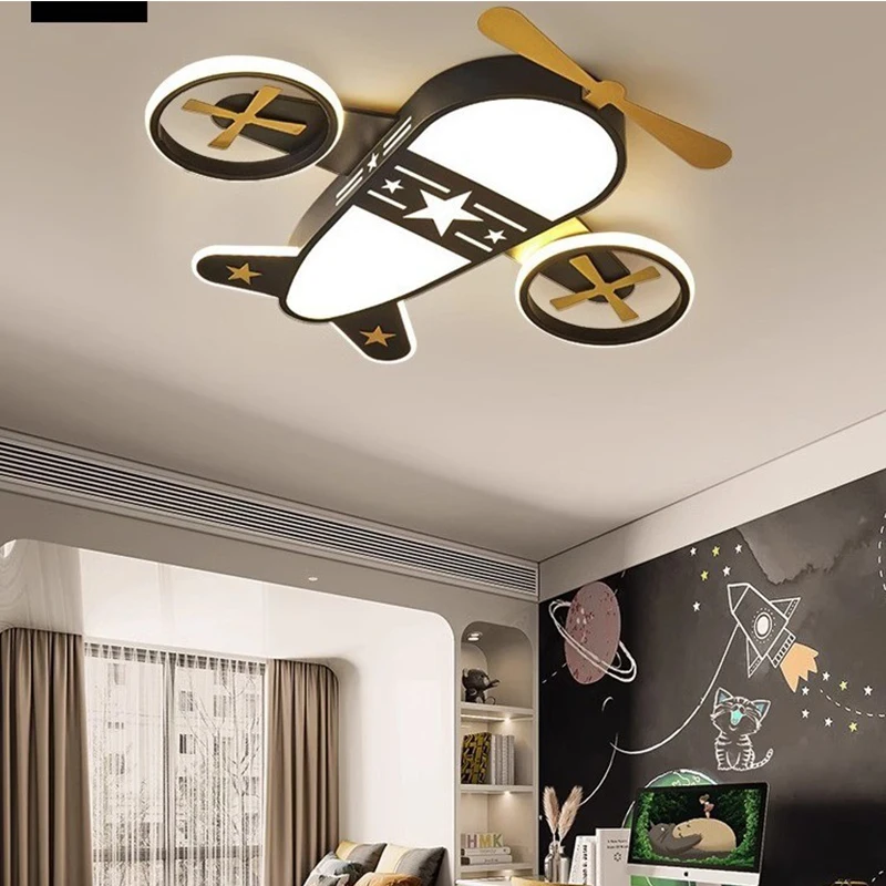 

Kids Room Airplane Lights Ceiling Lights Modern Simple LED Creative Cartoon Boys Girls Room Master Bedroom Lights