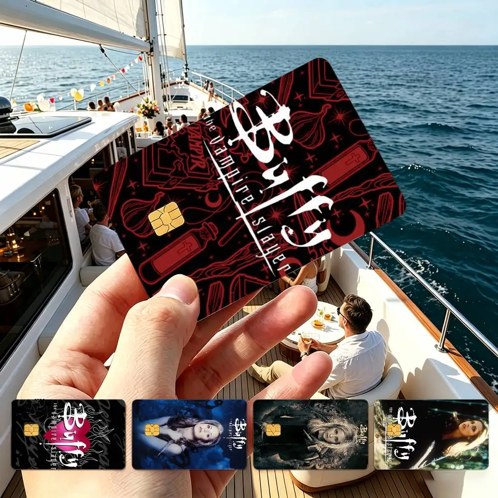 B-Buffy The Vampire Slayer Credit Card HD Stickers Game Card Decal Small Chip Waterproof Sticker Gift