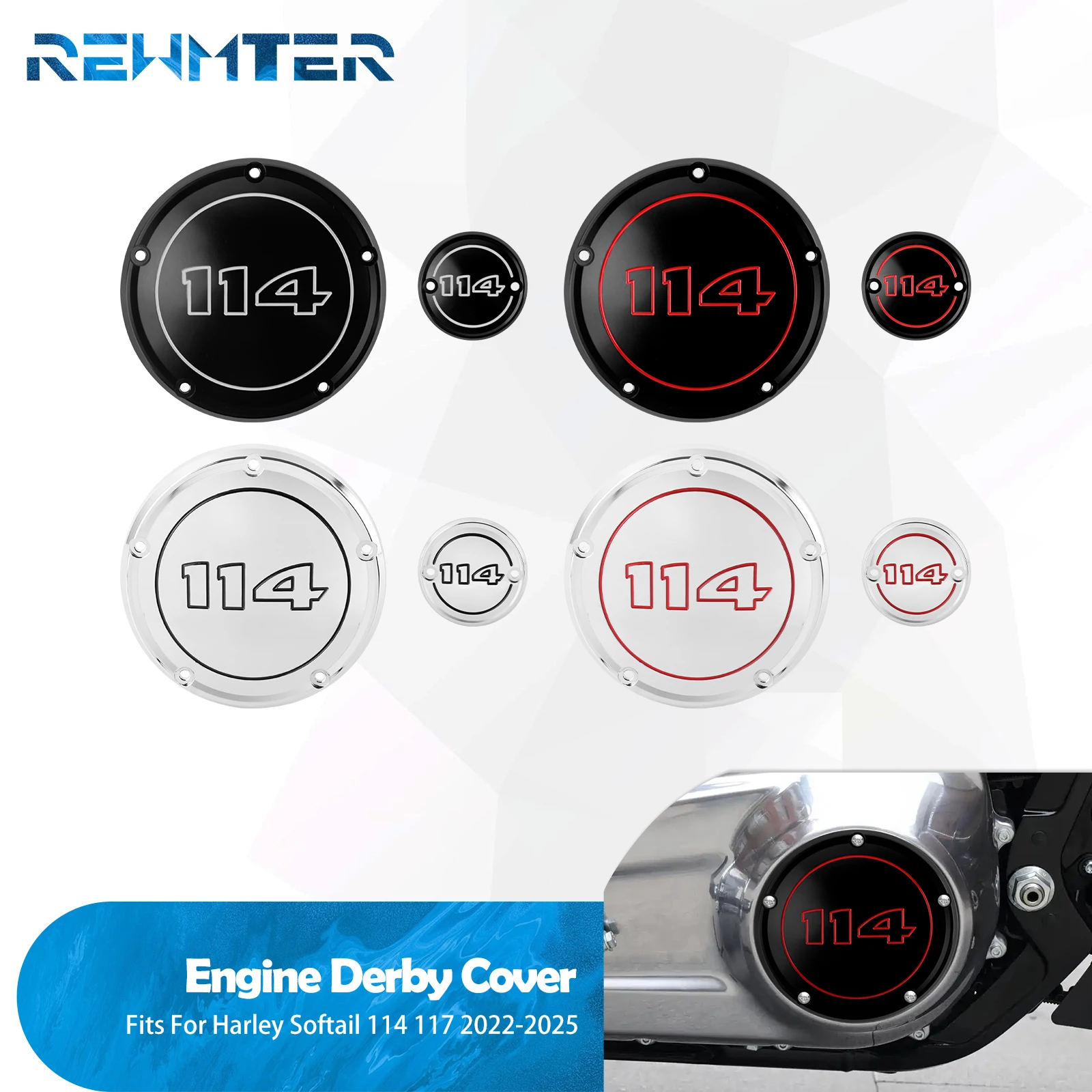 

Motorcycle Derby Engine Side Cover Timer Clutch Timing For Harley Softail 114 117 Breakout Street Fat Bob Low Rider Fatboy 22-25