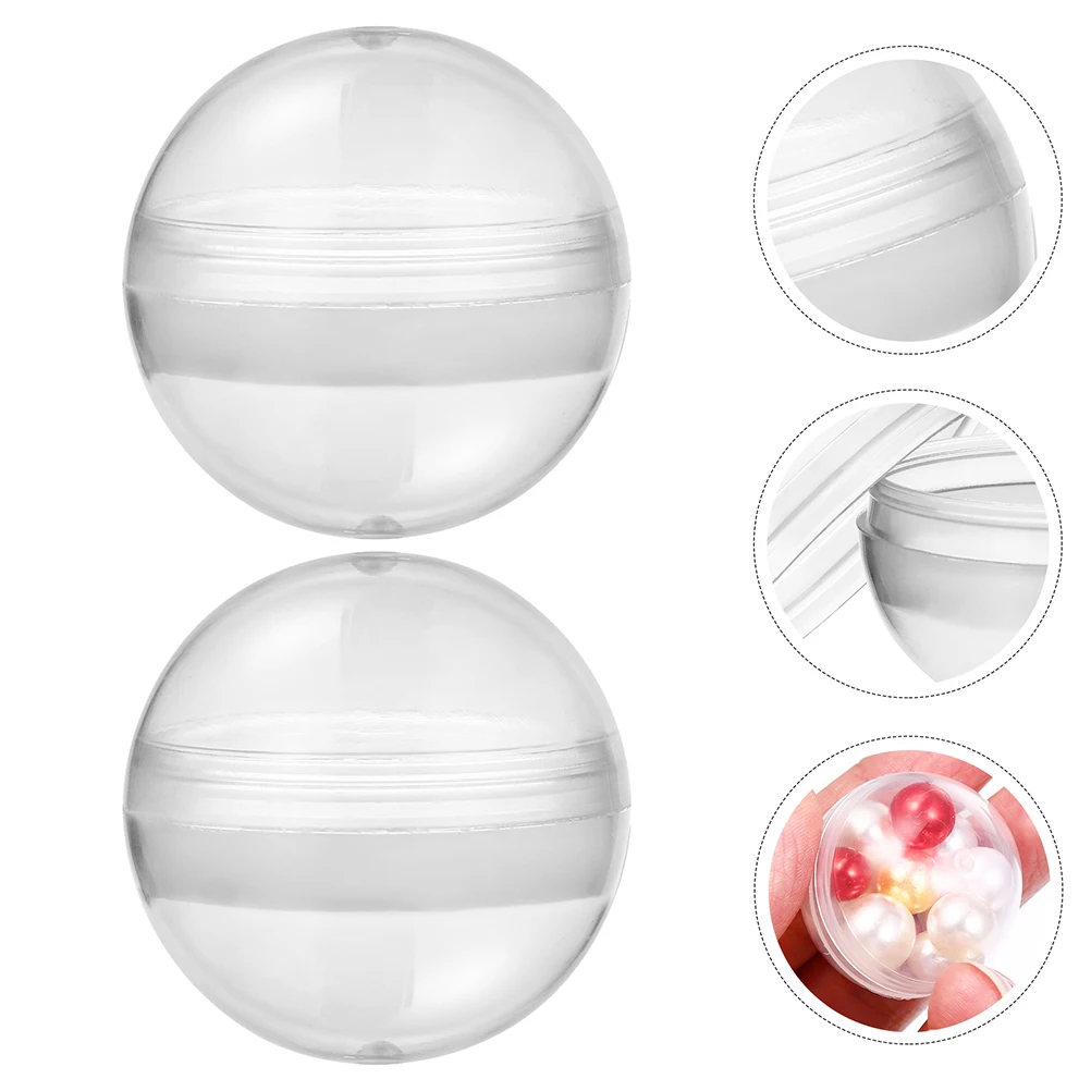 

100pcs Clear Toy Capsules Vending Machine Round Transparent Storage Balls for Kids Party Favor Prize Children Gifts