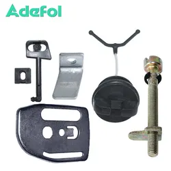Chain Adjuster Tensioner Catcher Guide Bar Plate For Husqvarna 136 137 141 142 Choke Rod Oil Cap Chainsaw Spare Replace Part
