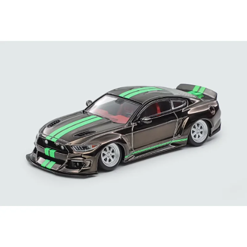 Model samochodu Liberty 1/64 Mustang GT Low-Lying Wide-Body, odlewany z metalu, kolekcjonerski, dekoracyjny, zabawka.