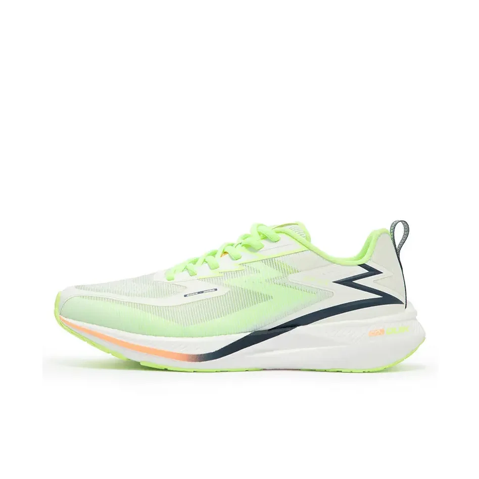 

361° Abrasion Resistant Breathable Cushioning Low top ETPU Foam Casual Running Shoes Men's White Green 672422202-4