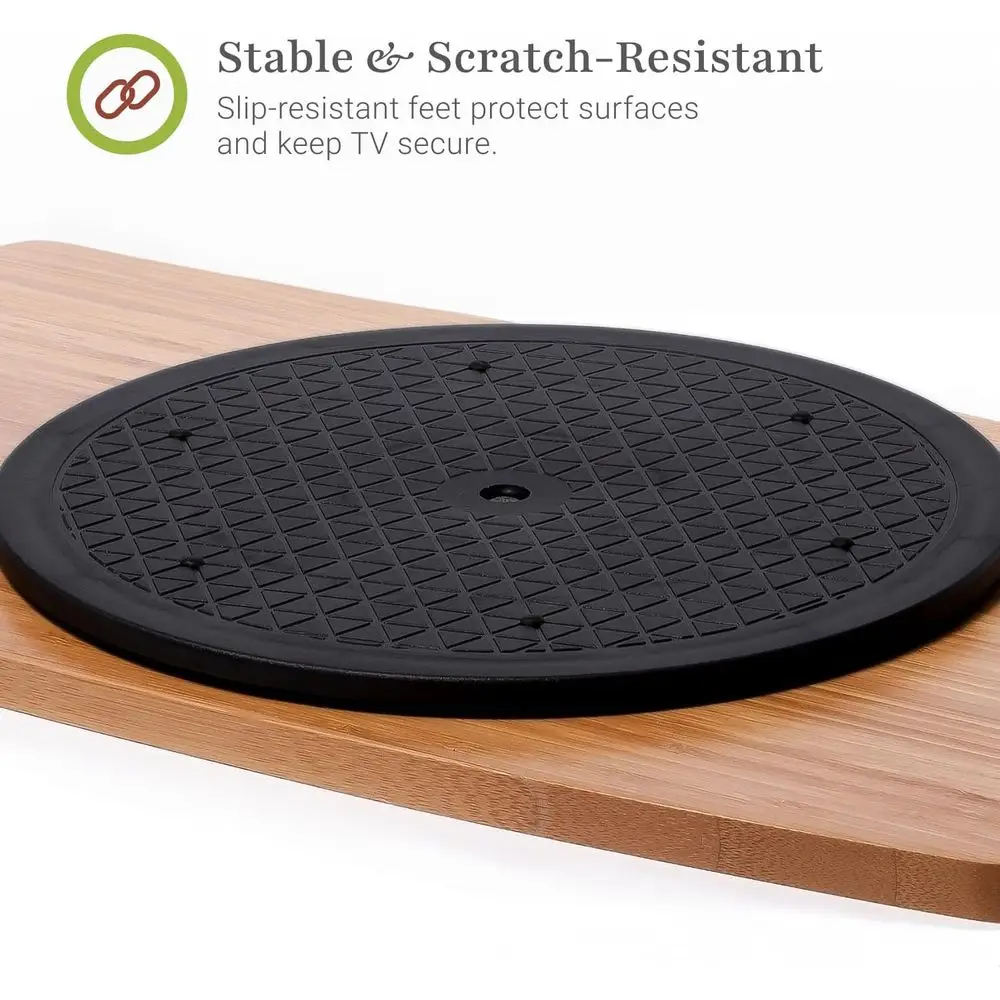 Support pivotant pour téléviseurs LED/LCD, moniteurs, stéréos, surface de base de 31 pouces - Rotation à 360° - Support d'ordinateur pivotant/console multimédia, En
