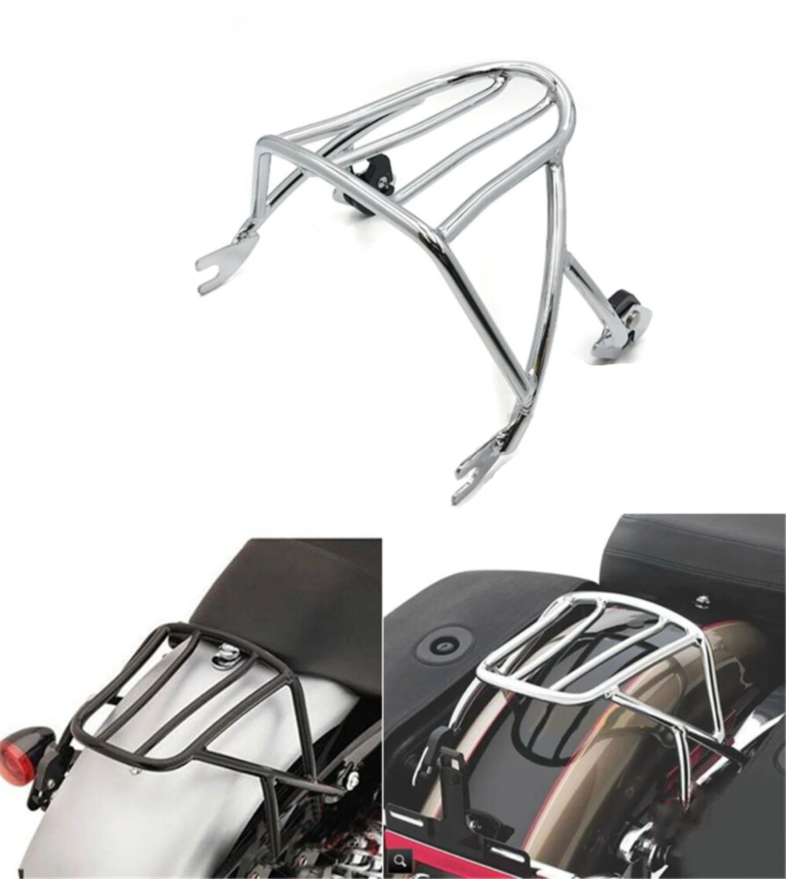 

For Harley davidson 2004 later sportster detachable solo luggage rack xl883 1200