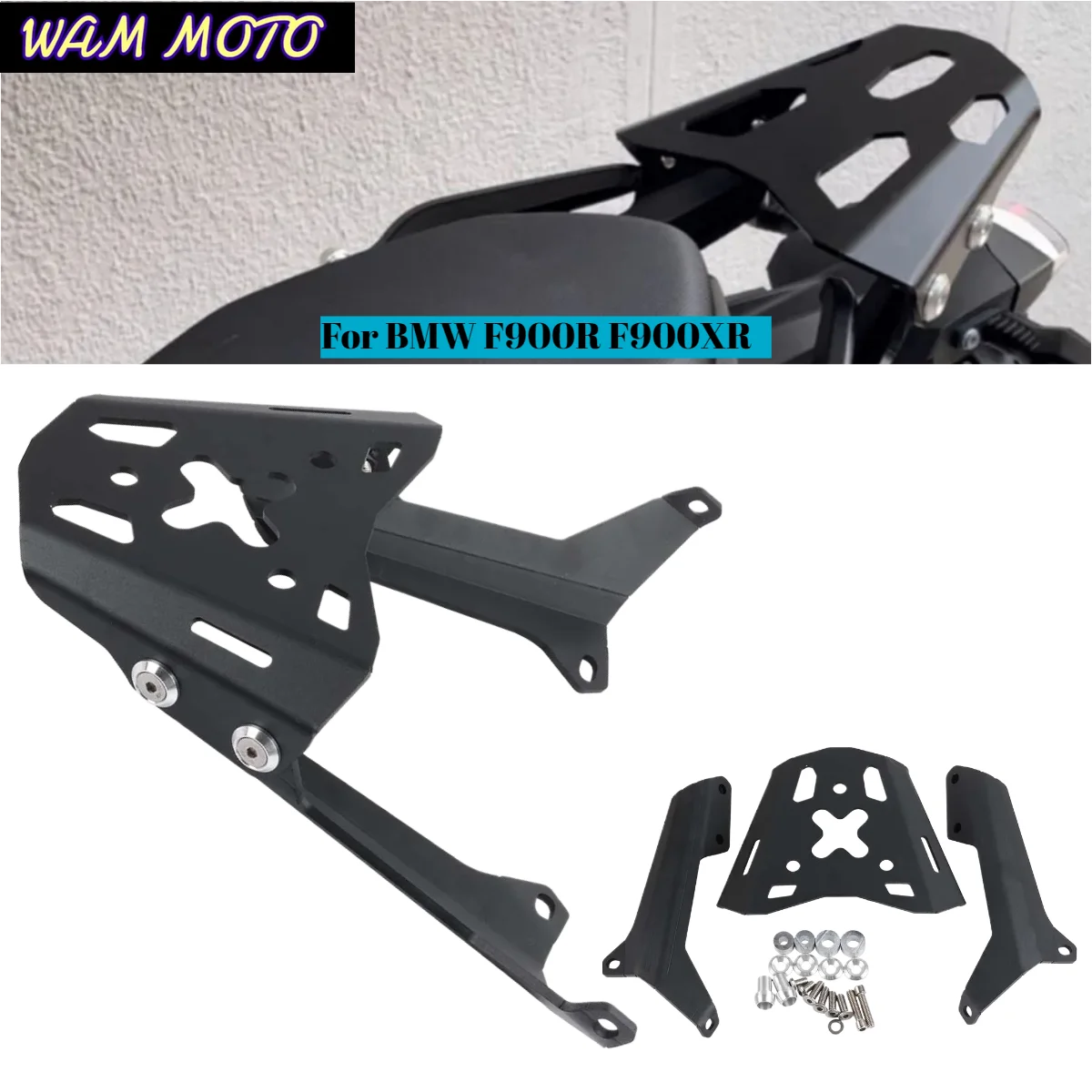 Motorcycle Accessories Rear Luggage Rack Holder Carrier Shelf For BMW F900R F900XR 2019 - 2023