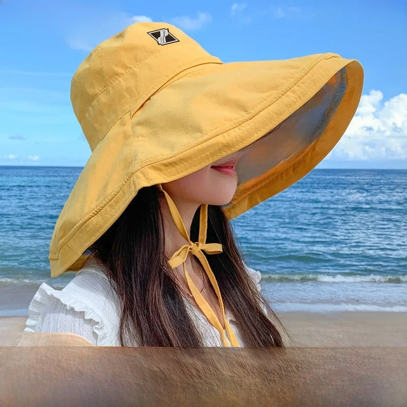 xoxogood-ade-フィッシャーマンハット-レディース-大きなつば-日焼け止め-uvカット-春秋-サンシェードキャップ-カジュアル-チェック柄-ラウンドトップ