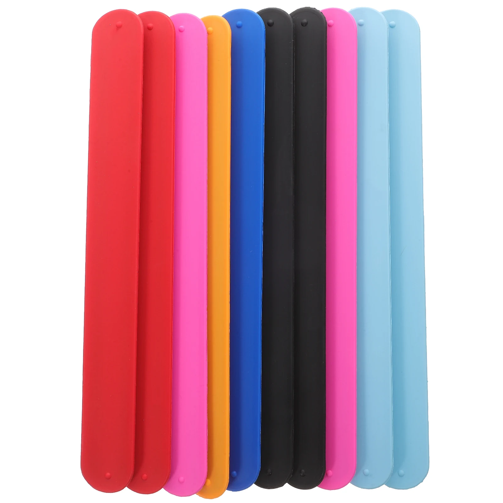 

10pcs Silicone Kids Bracelets Comfortable Slap Bands Decorative Children Watch Straps Party Favors Toys Fun Accessories