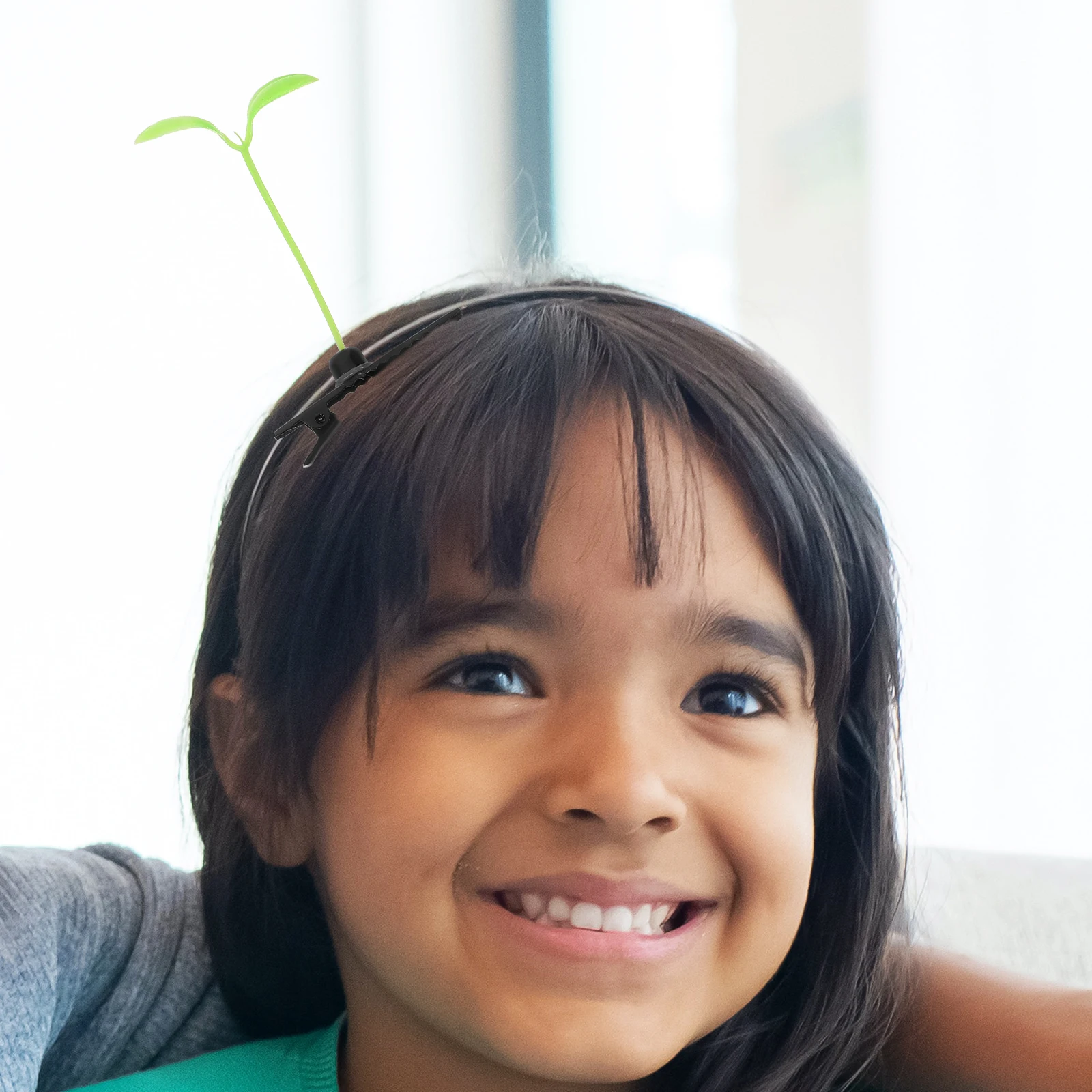 

40pcs Sprout Clips Curly Grass Plant Shape Barrettes Mini Green Hairpins Durable Plant Leaf Hair Clips Easy Use Styling Tools