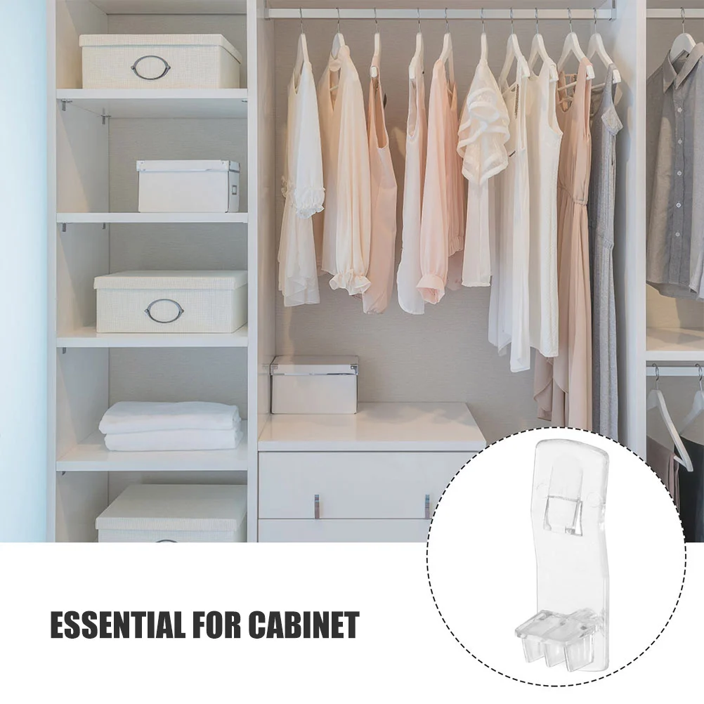 30個の棚サポートペグ クリアプラスチックロック棚ピン キッチンキャビネット本棚家具ホルダー交換用クリップ