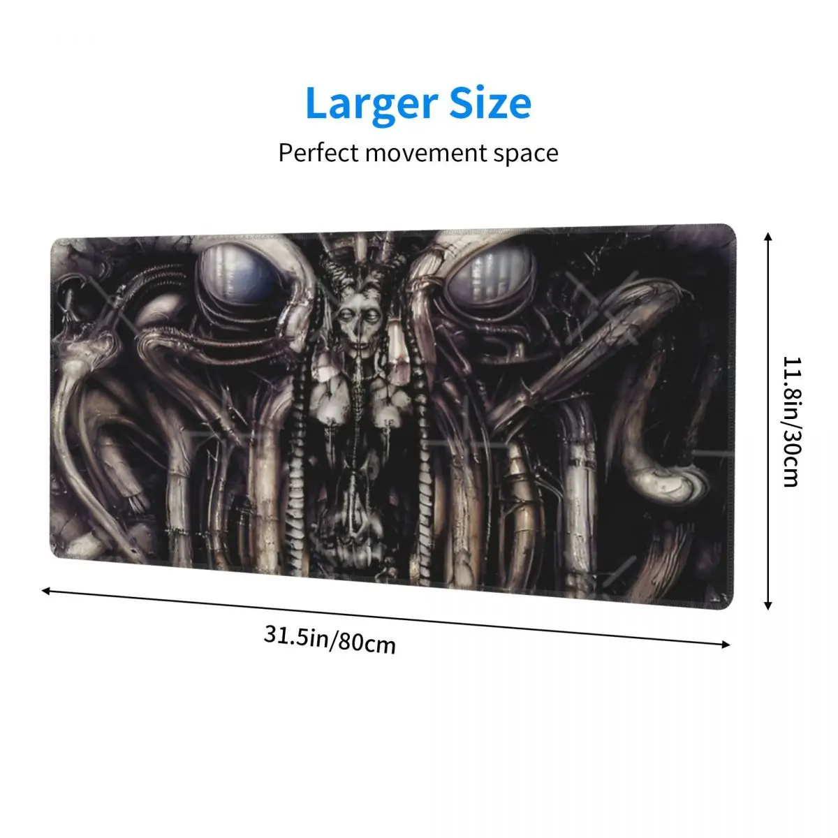 HR Giger Lilith Steampunk Gold Rubber Keyboard Pads