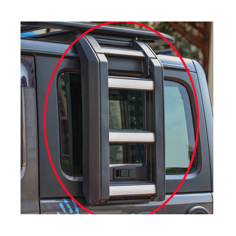 Lantsun JL1271 High Quality Aluminum Alloy Car Ladder For Jeep For Wrangler JK & JL