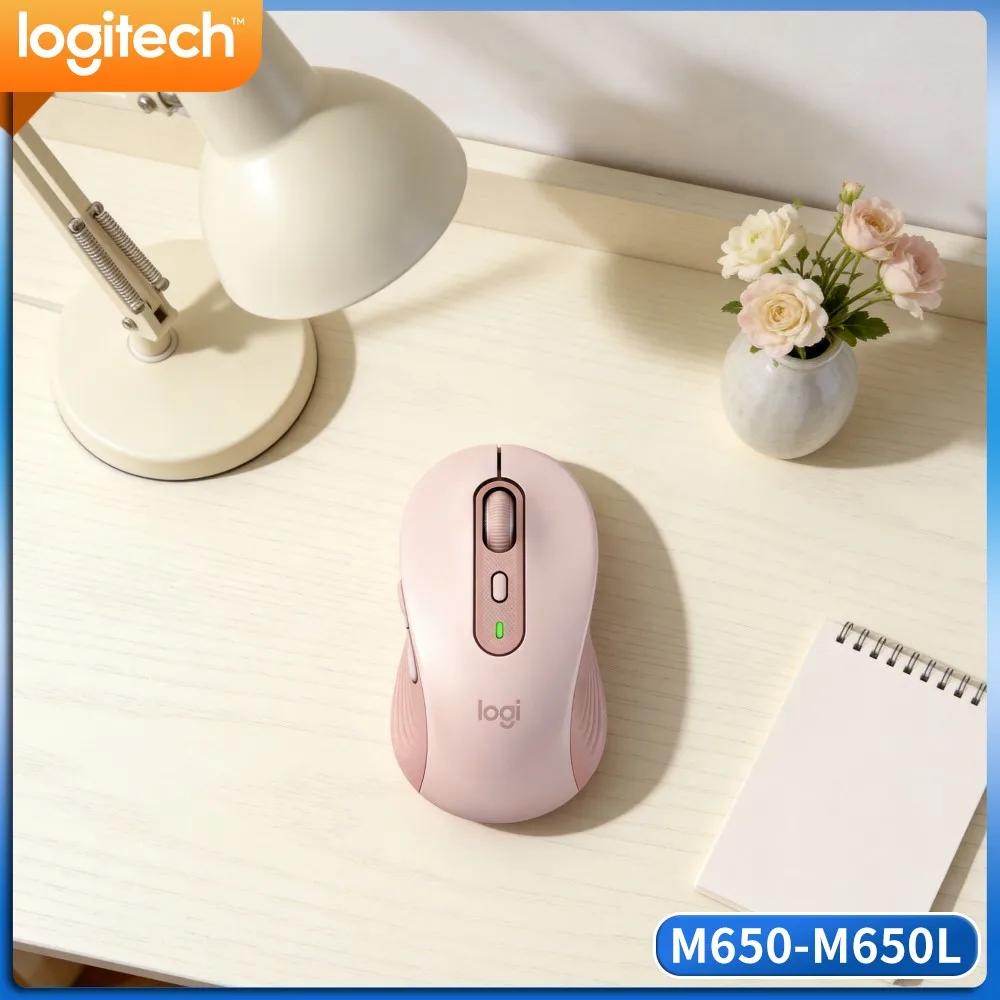Logitech M650/M650L Ergonomic Mouse - Silent Clicks, Advanced Optical Tracking, 10M Range, Compatible With Windows Mac Linux