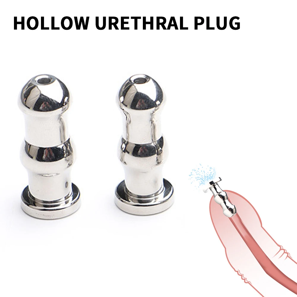 Metal Urethral Catheter Male Urethral Dilator Penis Plug Horse Eye Stimulation Sounding Masturbator Sex Toys for Men Masturbator