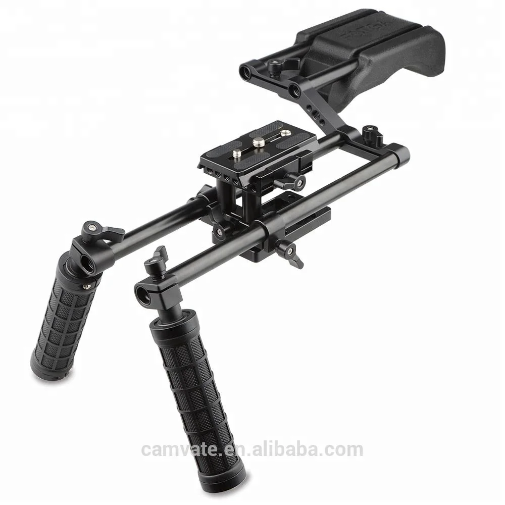 CAMVATE DSLR Shoulder Mount Support Rig Kit Handgrip for Pro DSLR Camera and other