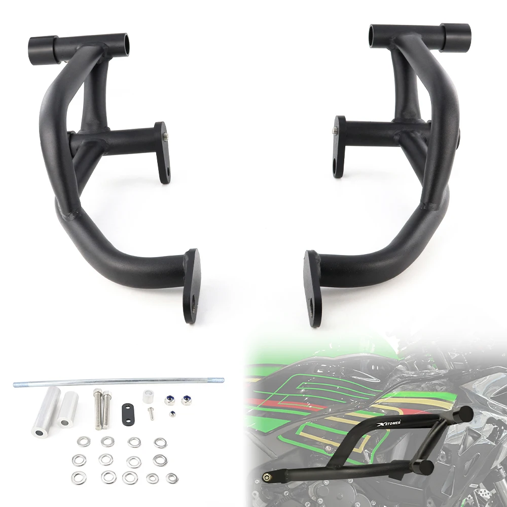 

Motorcycle Stunt Cage Engine Guard Bumpers For KAWASAKI Ninja ZX6R ZX-6R 2009-2025 Crash Bar Fairing Frame Protector Race Rail