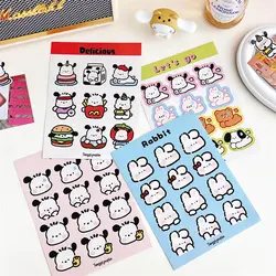 Sanrio New Pochacco Series Stickers Ins Style Decorative Handbook Stickers Seal Stickers Cute Expression Toy Stickers