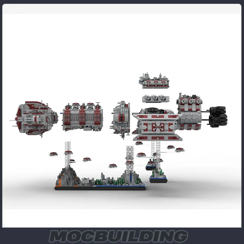 Ultimate Collector Series Battlecruiser MOC Space Model Building Blocks Technology Bricks Collection Toys Gifts