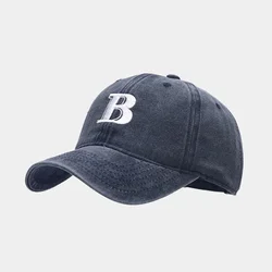 Cotton Letter B Embroidery Casquette Baseball Cap Adjustable Outdoor Snapback Hats for Men and Women 20