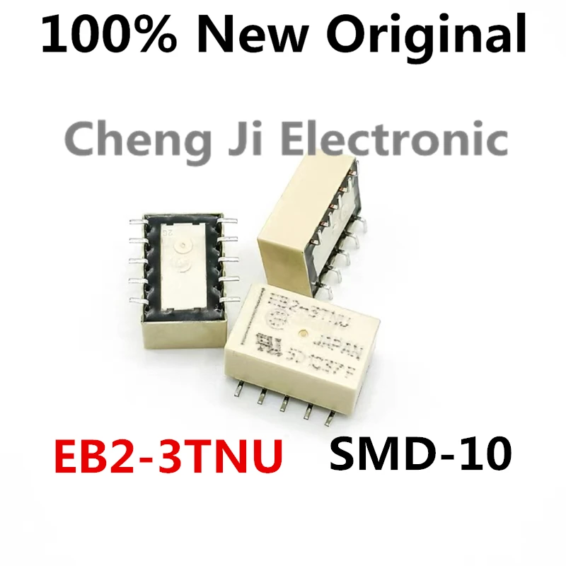 10PCS/Lot EB2-3TNU、EB2-5NU、EB2-12NU、EB2-24NU SMD-10 New original signal relay 10 pin 1A 5V 12V 24V