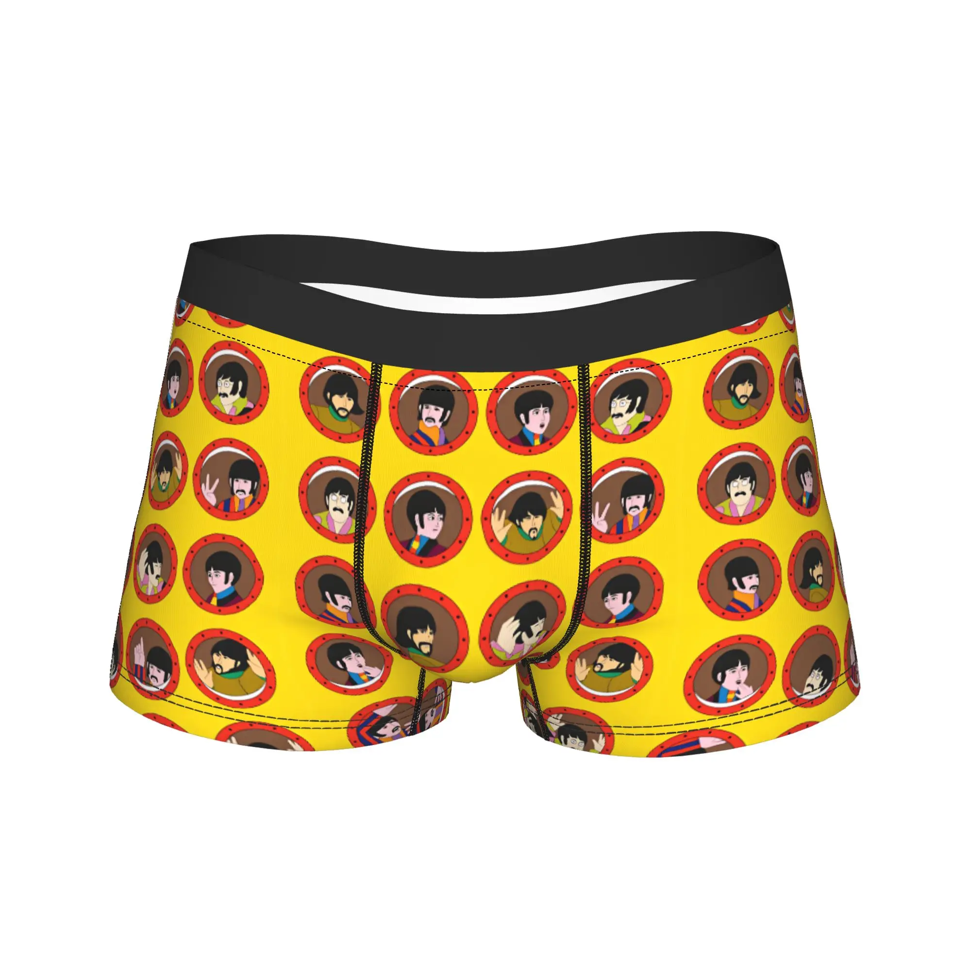 Álbum de Música Beatle Yellow Submarine Underwear     Calzoncillos Masculinos Estampados Clásicos Tipo Trunk, Shorts en Oferta, Tallas Grandes