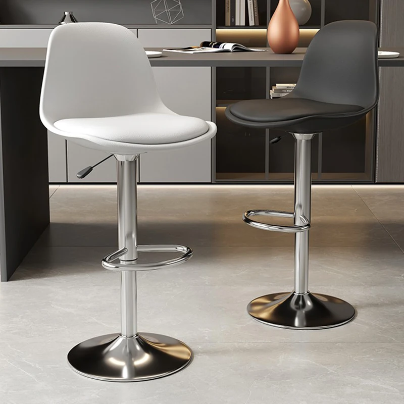 Swivel Modern Bar Chair Counter Height Adjustment Seat Bar Chair Outdoor Stool With Backrest Bancos Para Barra Home Furniture