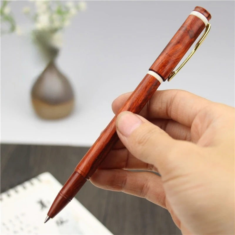 

Cheap Sale High Quality Wood Rollerball Pen Black Refill 0.5mm Kawaii Gel Pen Cute Study Stationery Student Writing Smooth Pens