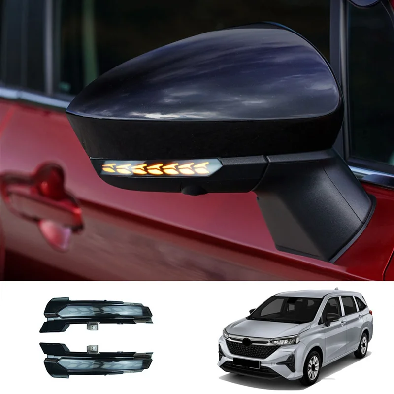 Car Led Side Mirror Yellow Light Flowing LED Lights Turn Signal Light for Perodua Alza 2022-2023 Car Accessories