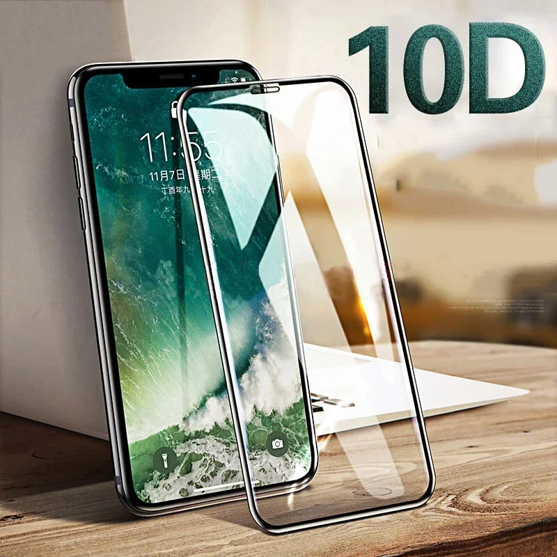 

Protective Tempered Glass On For iPhone 16 15 14 13 12 Mini 11 Pro XS Max XR X 8 7 Plus SE 2022 2020 Screen Protector Glass L01