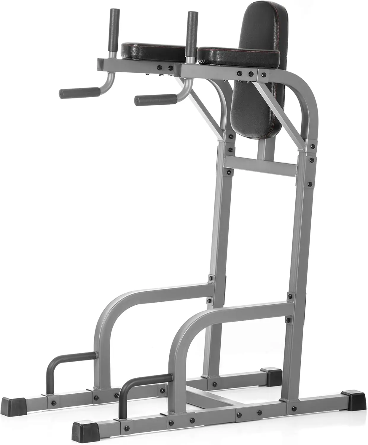 

Captain's Chair with Dip Stand and Push Up Station, Commercial Vertical Knee Raise, Upper Body Workout Machine