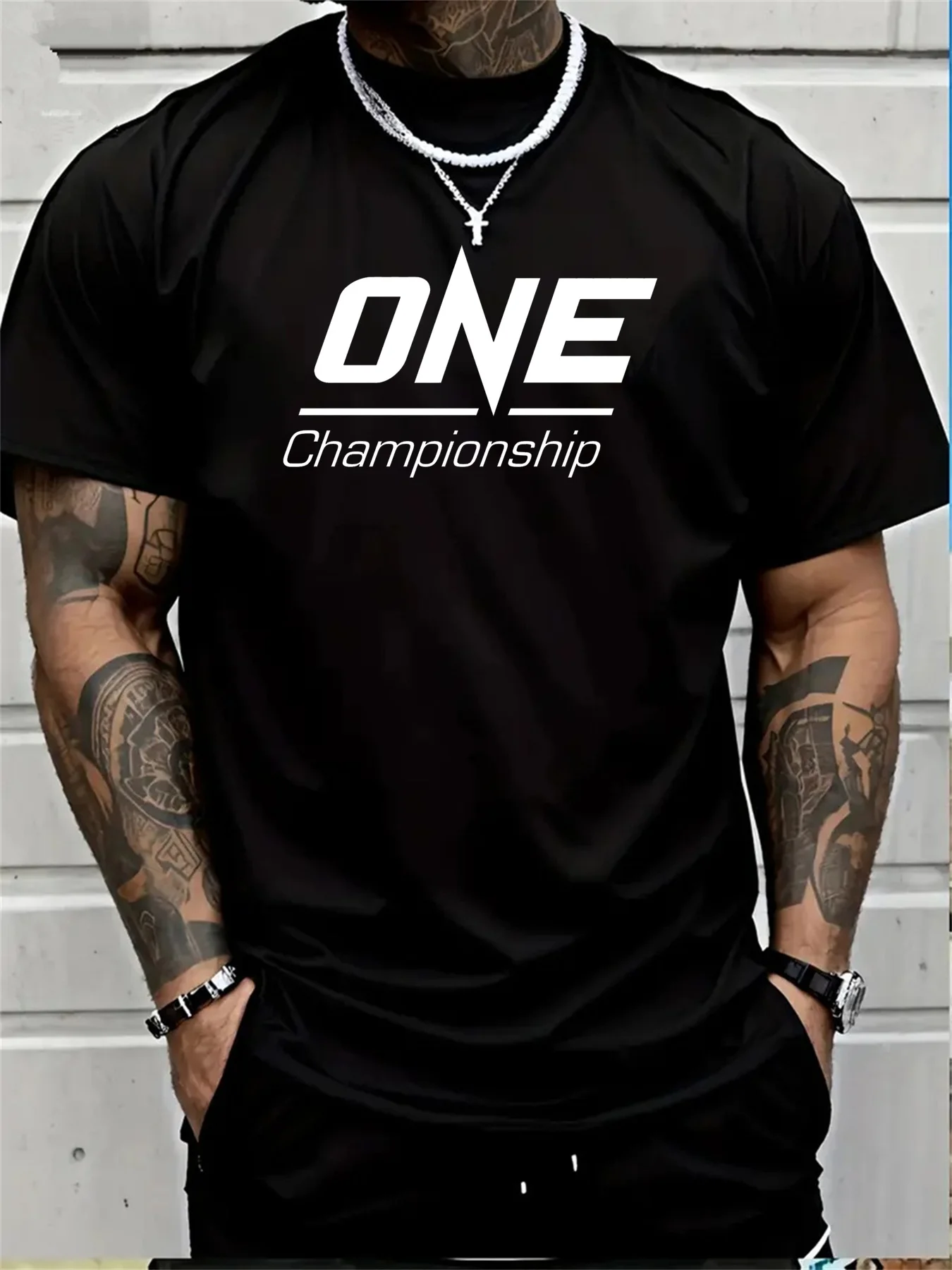 

Men's Summer Comfortable Casual Loose Oversized Creative Fashion Printed Sports Round Neck Short Sleeved T-shirt Top